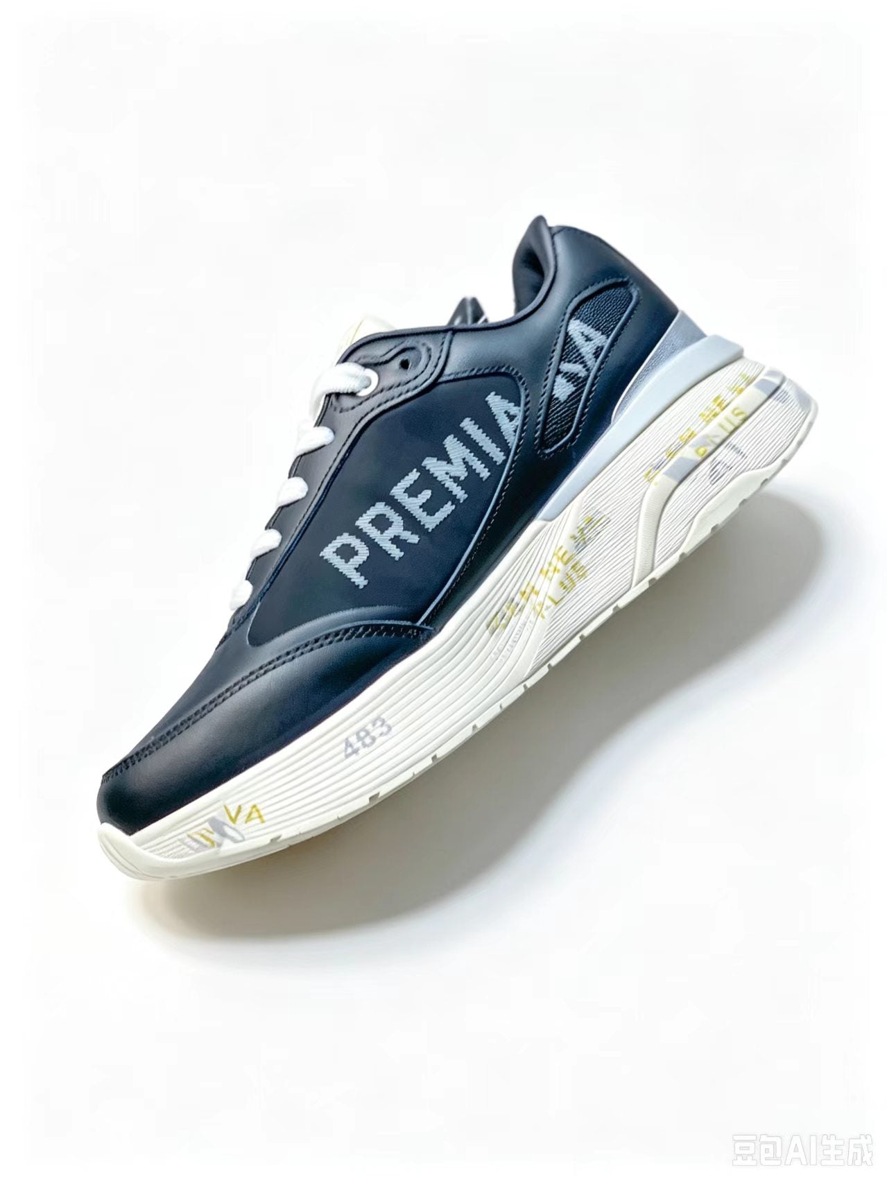 Premiata Moerun 6822 Low-Top Sneakers | Blue | Union Jack Detail | EU 37–45