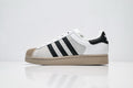 adidas Originals Superstar — White Grey Suede Mix & Black Beige | Shell Toe