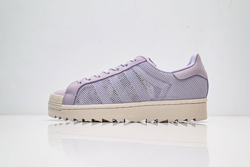 adidas Originals Superstar – Light Purple Mesh Upper with Beige Shell Toe