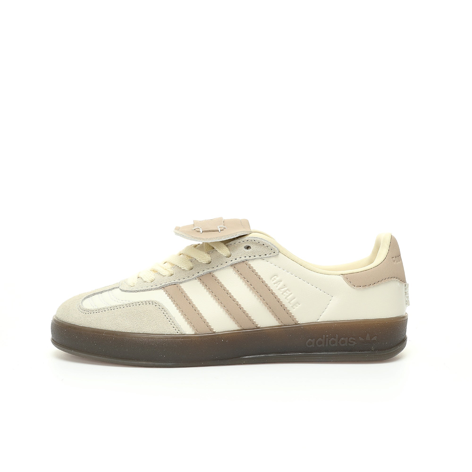Adidas Originals Gazelle Indoor – Cream / Beige Gum Suede Low-Top Sneakers
