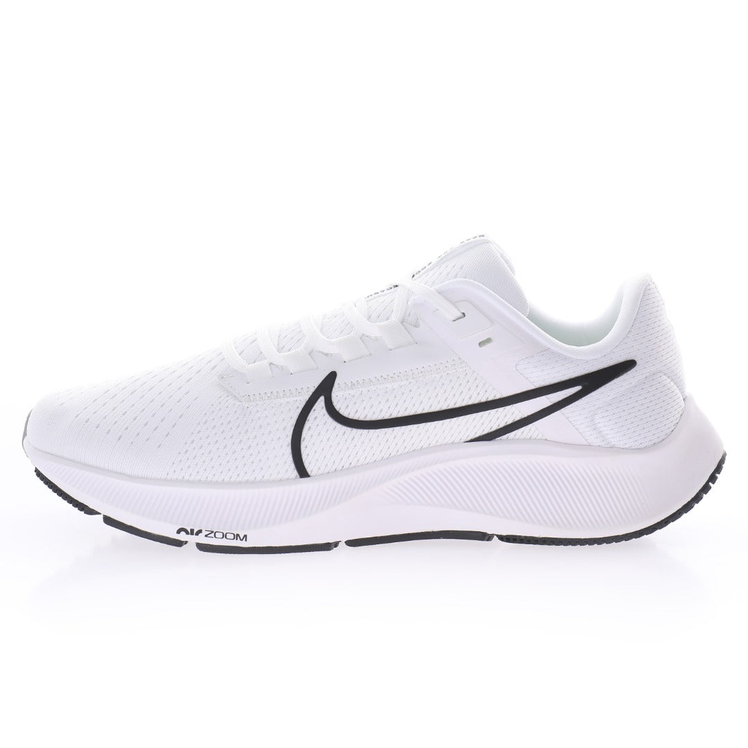 Nike Air Zoom Pegasus 38 – White / Black Mesh Running Sneakers