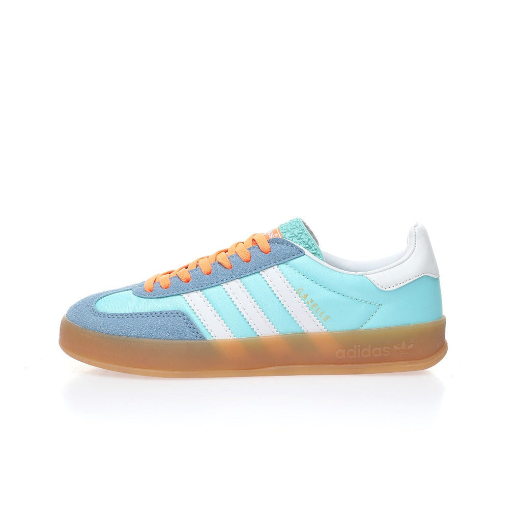 Adidas Originals Gazelle Indoor – Light Blue / White Gum Suede & Nylon Low-Top Sneakers