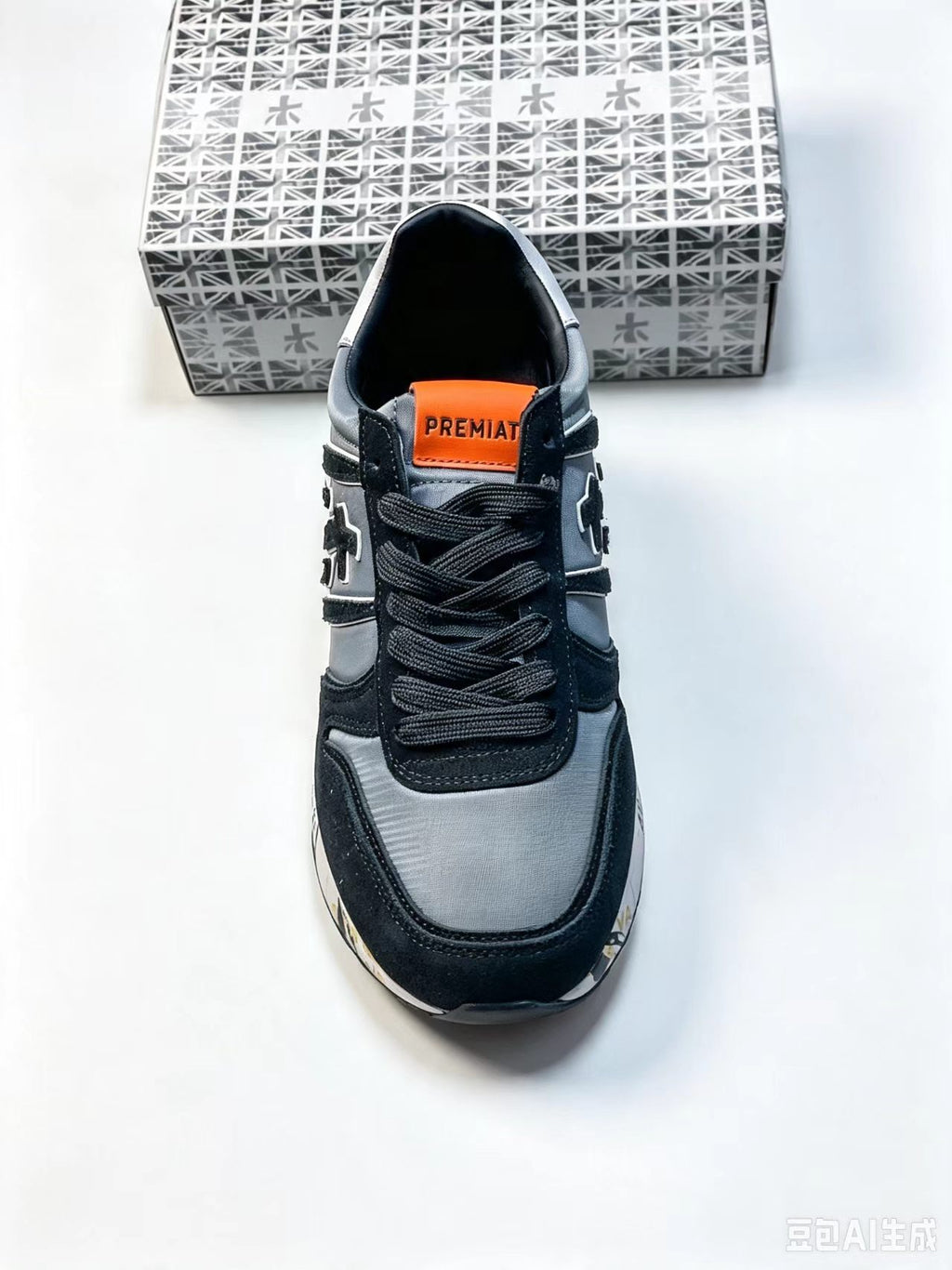 Premiata LANDER 483 Low-Top Sneakers | Union Jack Detail | EU 37–45