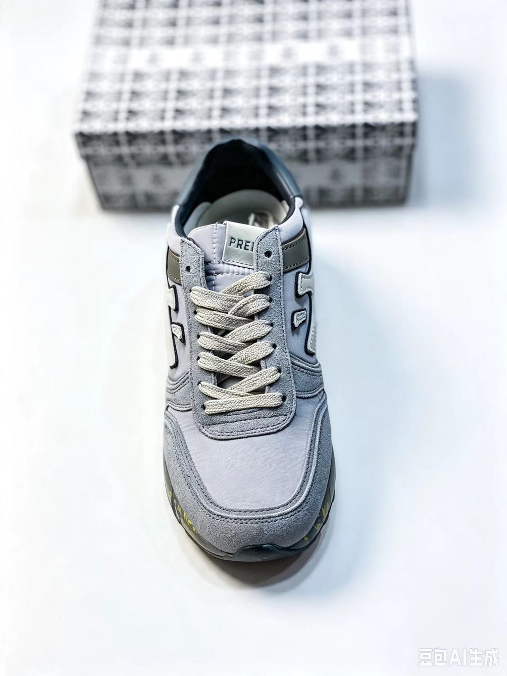 Premiata LANDER 483 Low-Top Sneakers | Union Jack Detail | EU 37–45
