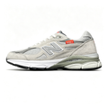 JJJJound x New Balance 990v3 Sneakers — Light Grey / Olive