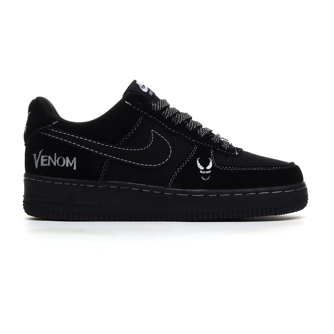Nike Air Force 1 '07 Low 'Venom' – Black & White Marvel Custom Sneaker