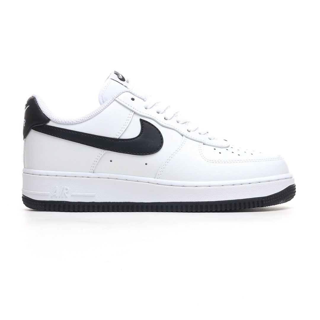 Nike Air Force 1 '07 Low – White/Black Leather Sneakers