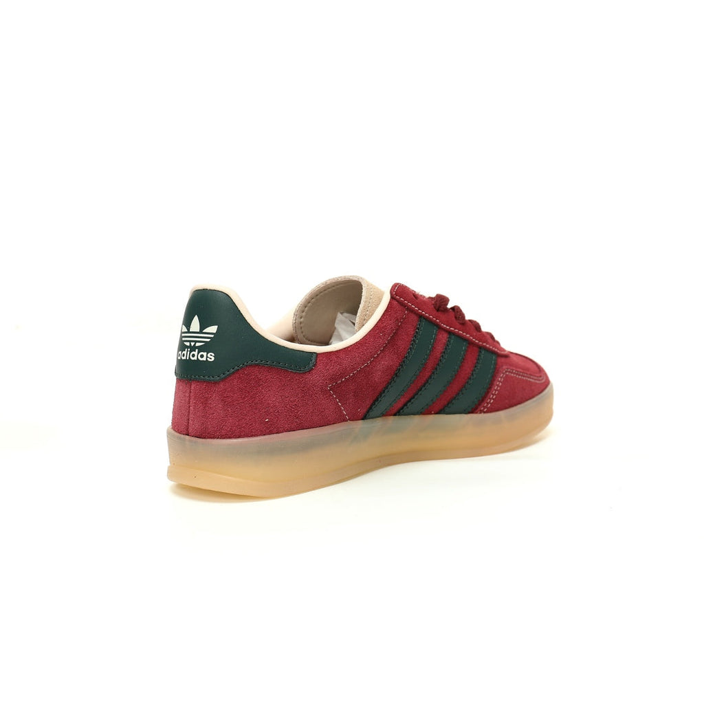 Adidas Originals Gazelle Indoor – Burgundy / Dark Green Gum Suede Low-Top Sneakers