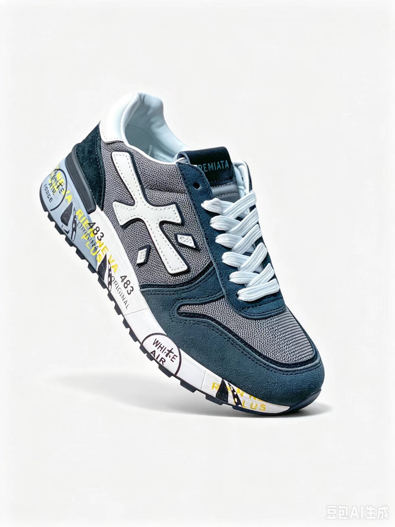 Premiata Retro Low-Top Sneakers | Navy | Suede & Cowhide | EU 38–45
