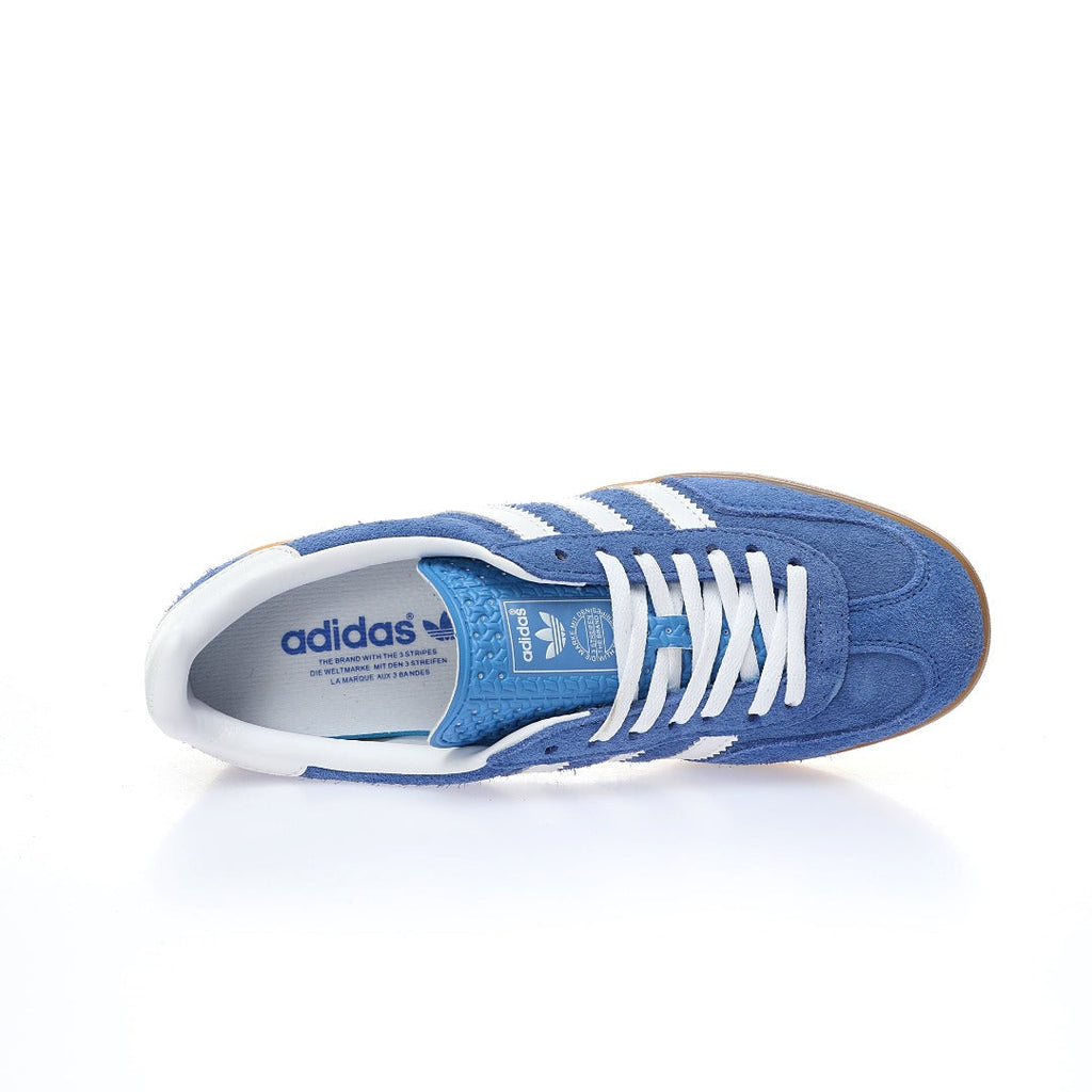 Adidas Originals Gazelle Indoor – Blue / White Gum Suede Low-Top Sneakers