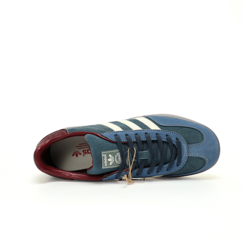 Adidas Originals Gazelle Indoor – Blue / Burgundy / Grey Sole Suede Low-Top Sneakers