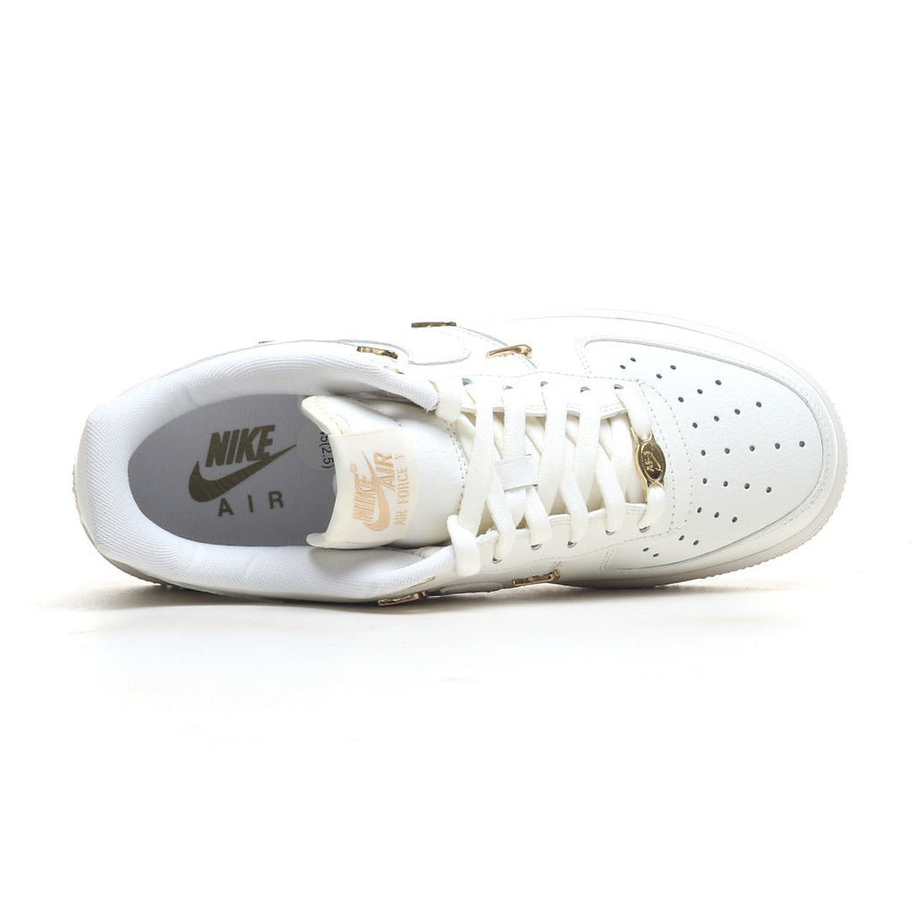 Nike Women's Air Force 1 '07 LX 'Sail / Metallic Gold' – Multi Mini Swoosh Sneaker