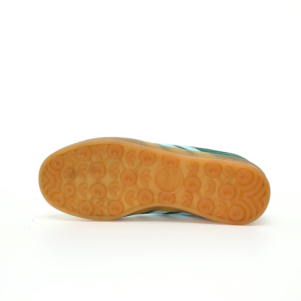Adidas Originals Gazelle Indoor – Green / Light Blue Gum Suede Low-Top Sneakers