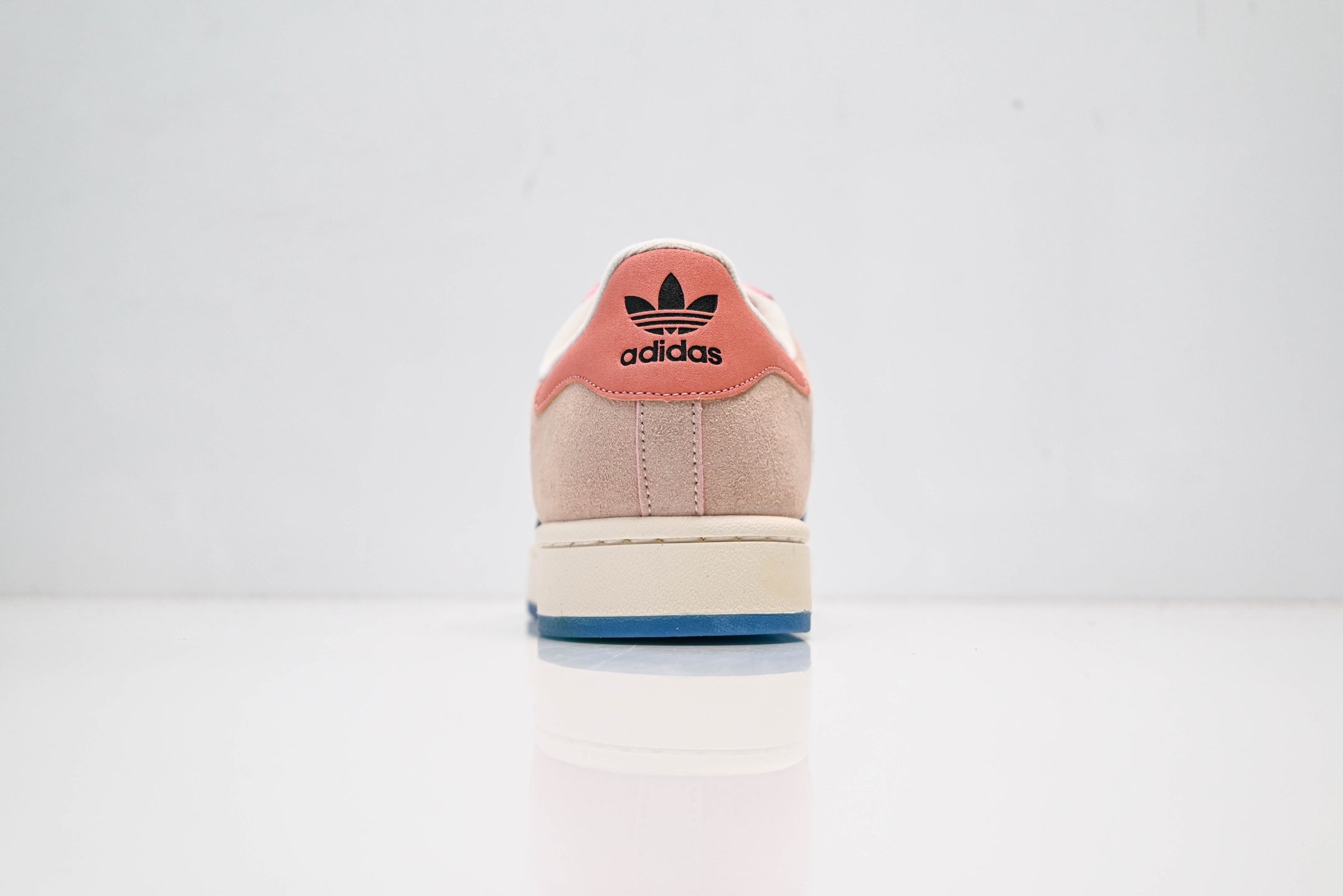 adidas Originals Superstar – Pink Suede with Black 3-Stripes & Blue Outsole