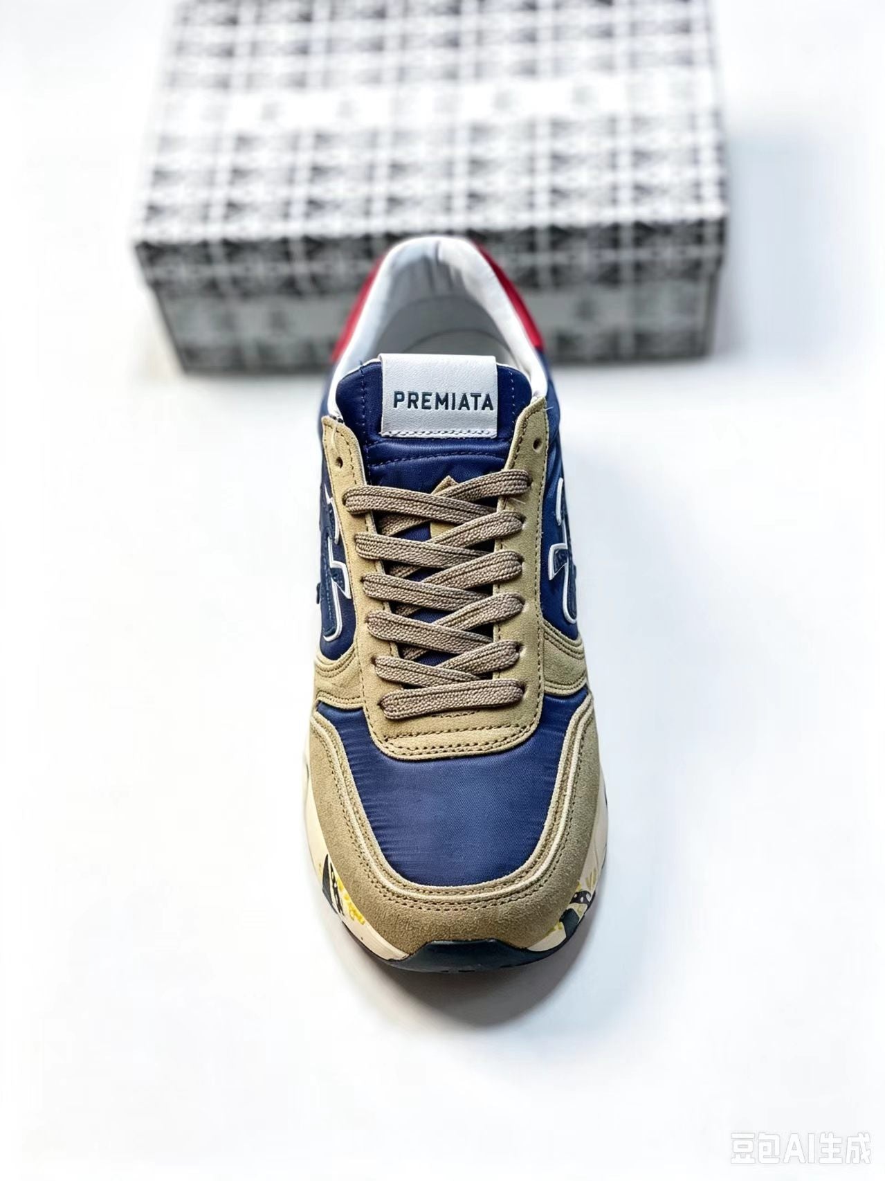 Premiata LANDER 483 Low-Top Sneakers | Union Jack Detail | EU 37–45