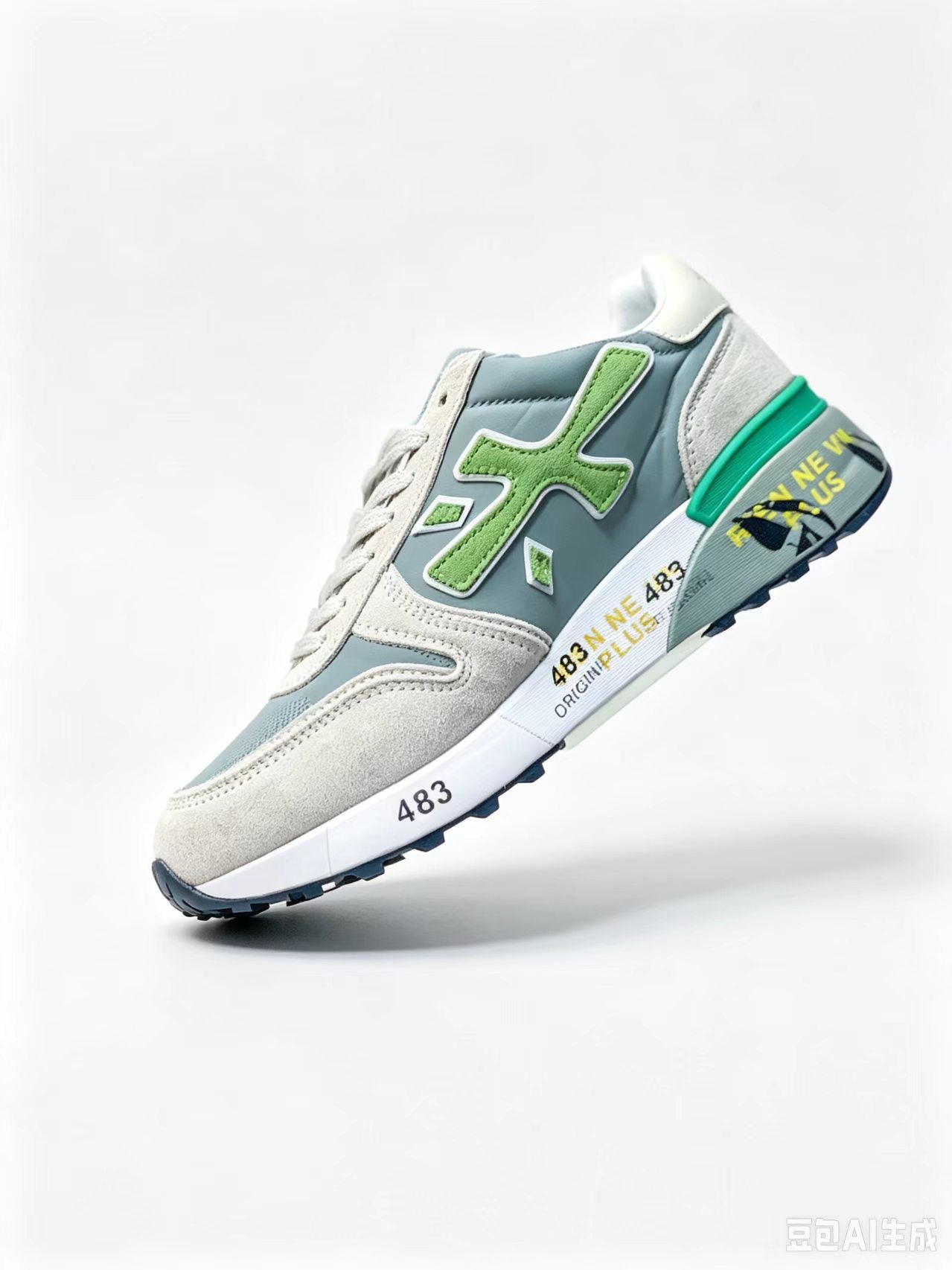 Premiata Retro Low-Top Sneakers | Light Green | Suede & Cowhide | EU 38–45