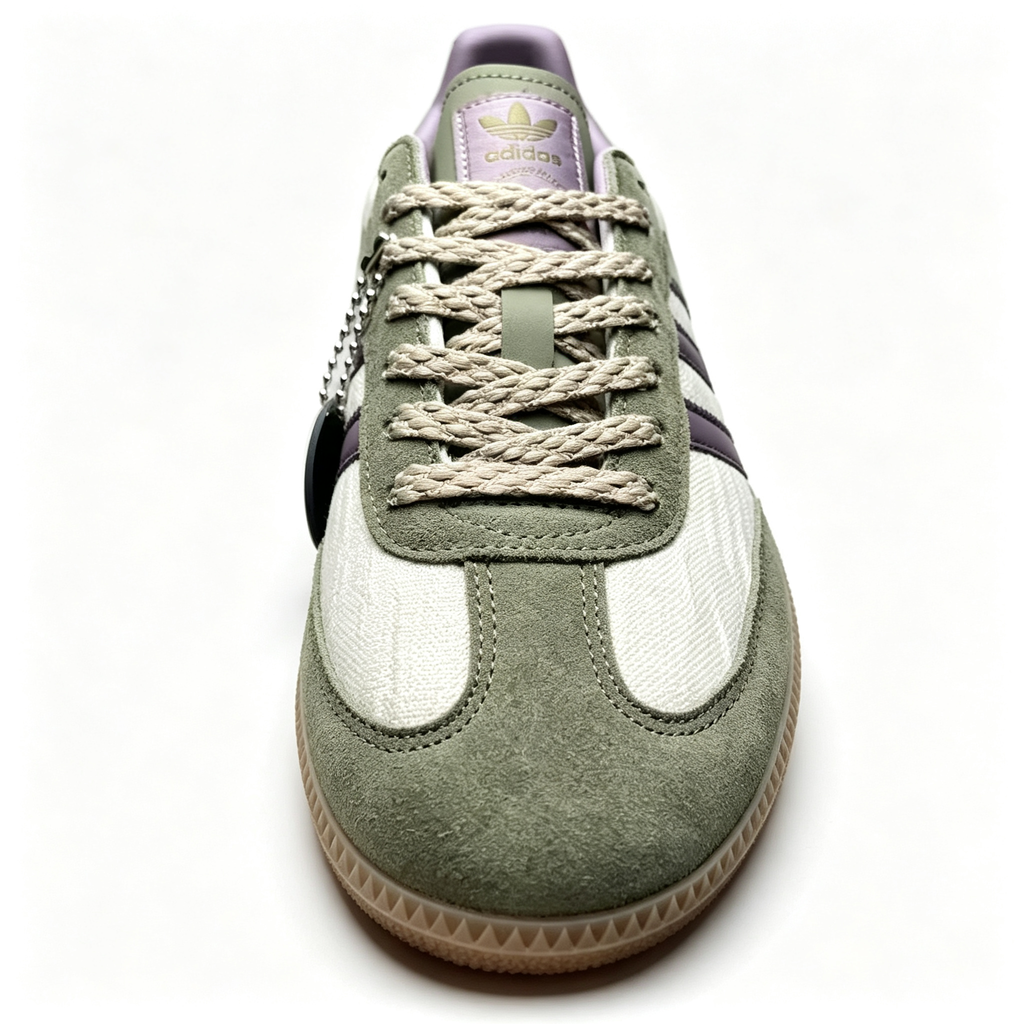 adidas Originals Samba OG Women's Sneakers – Off-White / Green / Lavender / Gum
