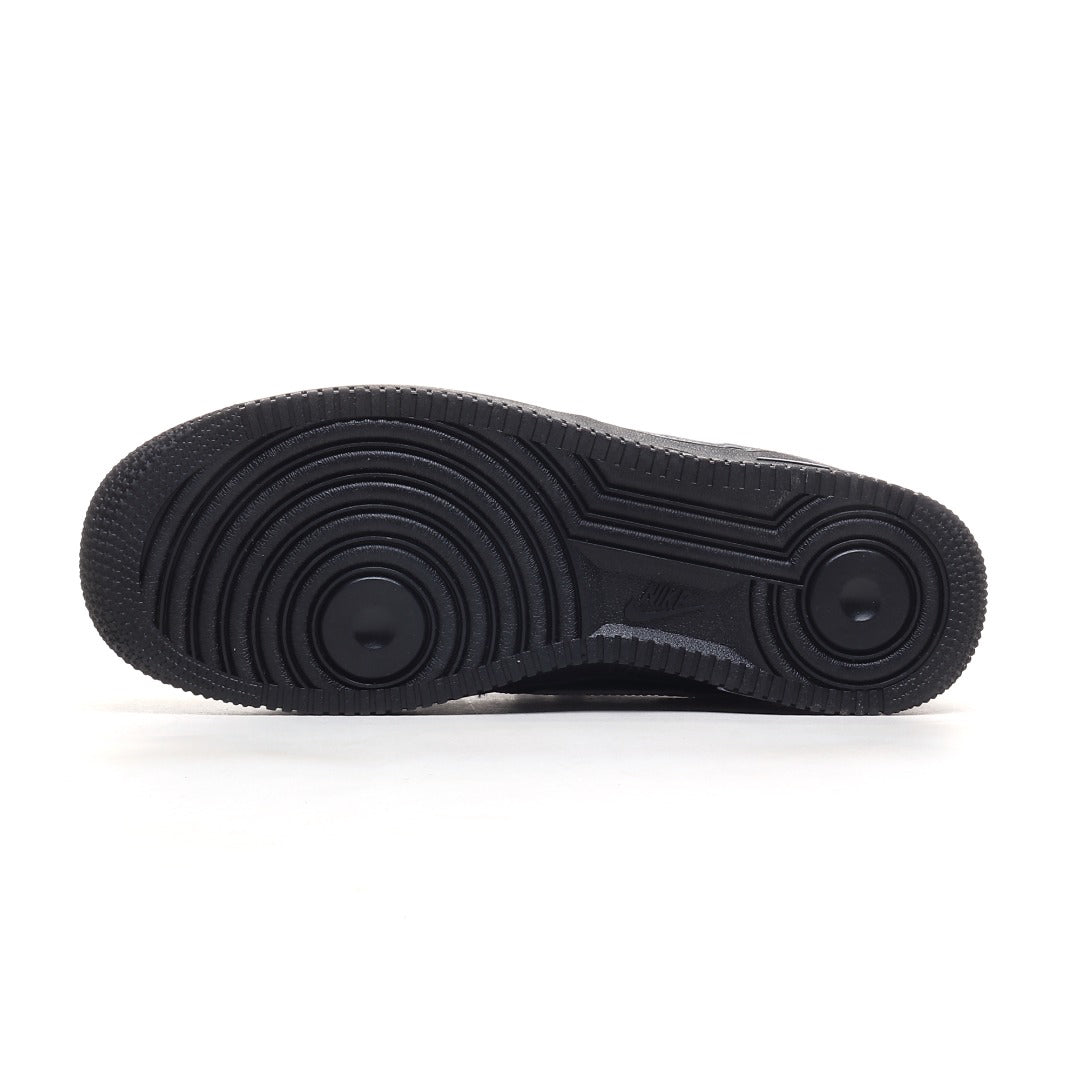 Nike Air Force 1 '07 Low 'Black / White' – Custom Thick Cream Rope Laces Edition