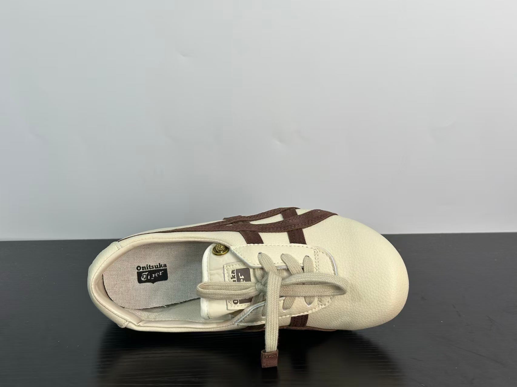 VERSACE × Onitsuka Tiger "Tai-Chi Sakura" Low-Top Sneakers | Cream & Red | Leather & Suede | EU 36–41.5