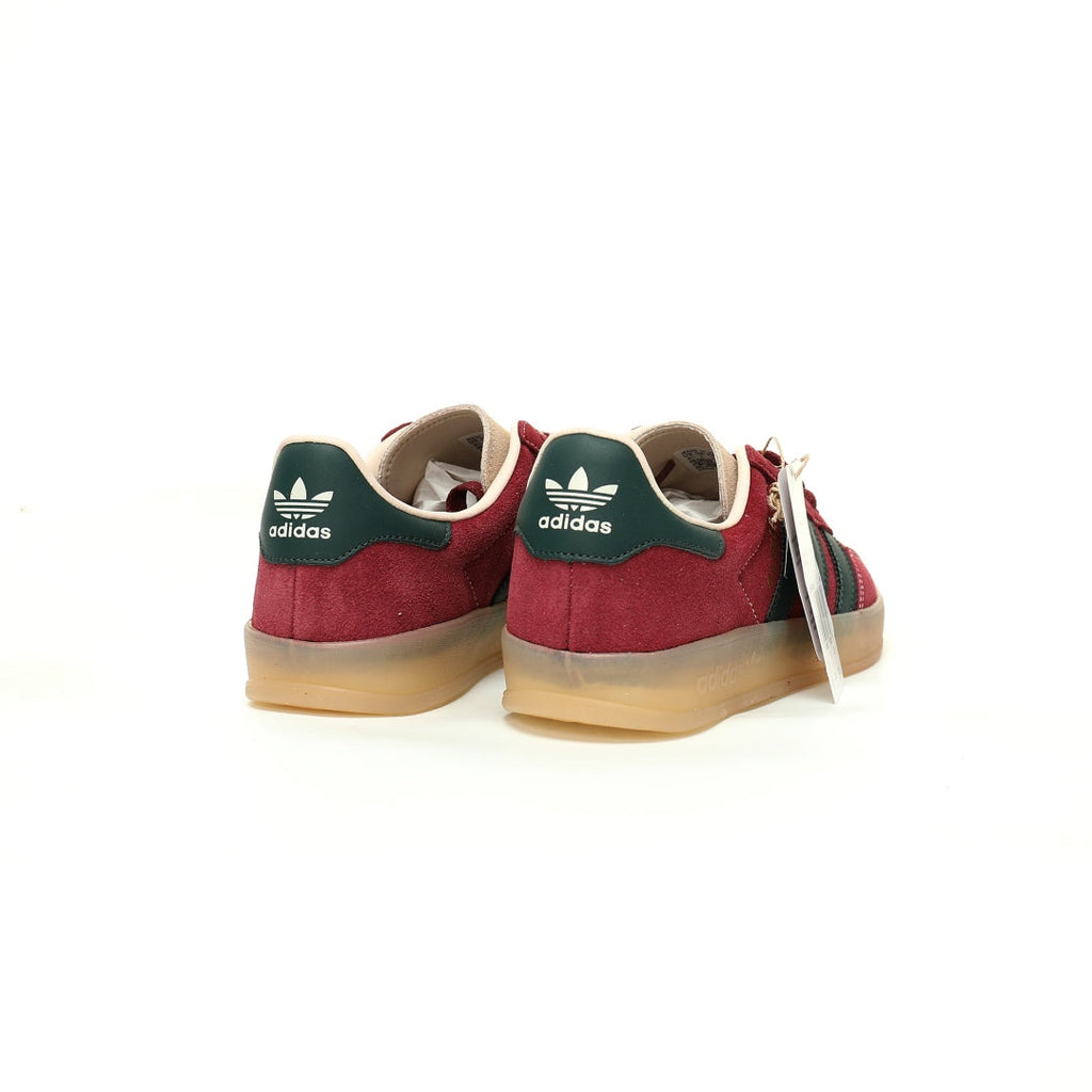 Adidas Originals Gazelle Indoor – Burgundy / Dark Green Gum Suede Low-Top Sneakers