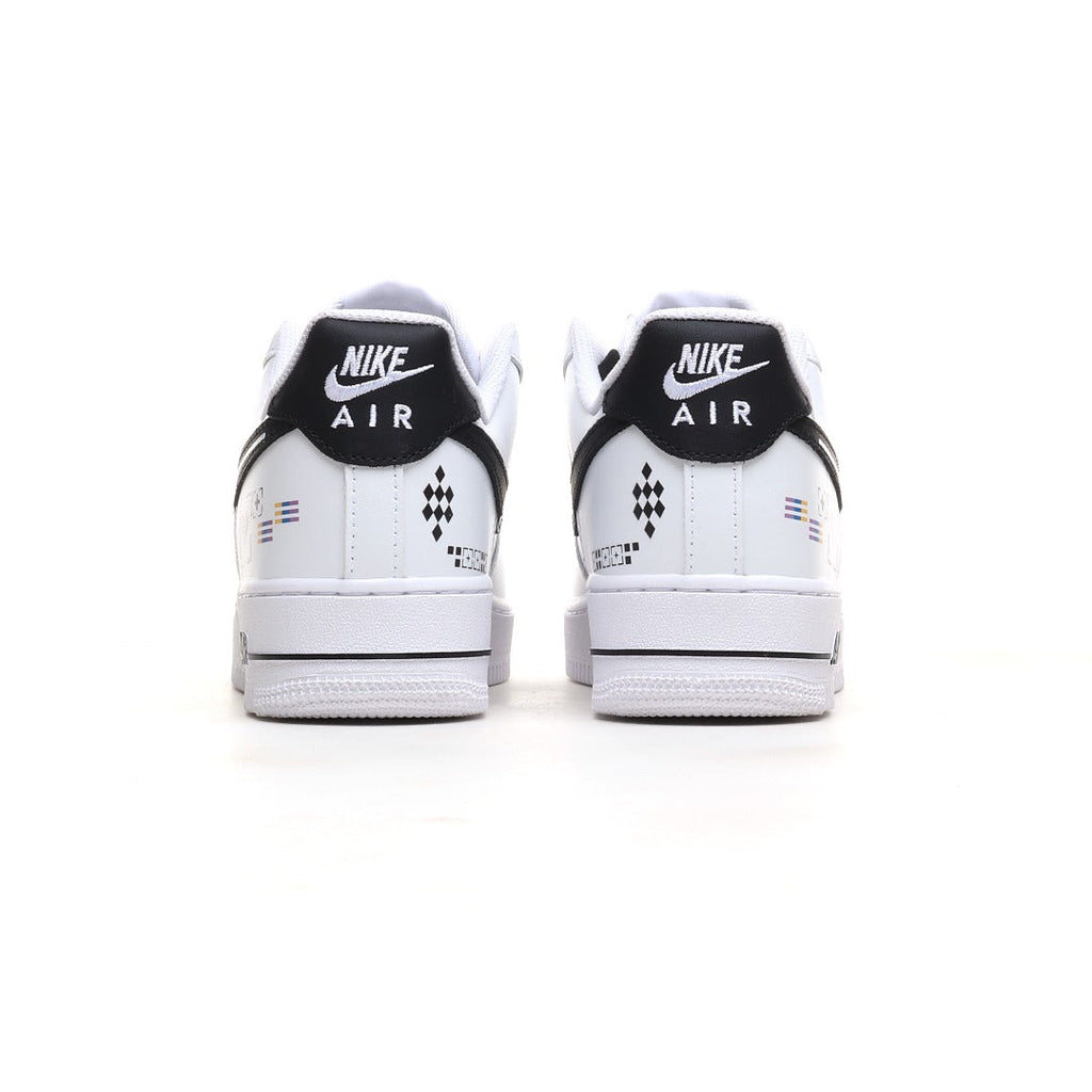 Nike Air Force 1 '07 Low 'Black White Graffiti' – Custom Street Art Edition