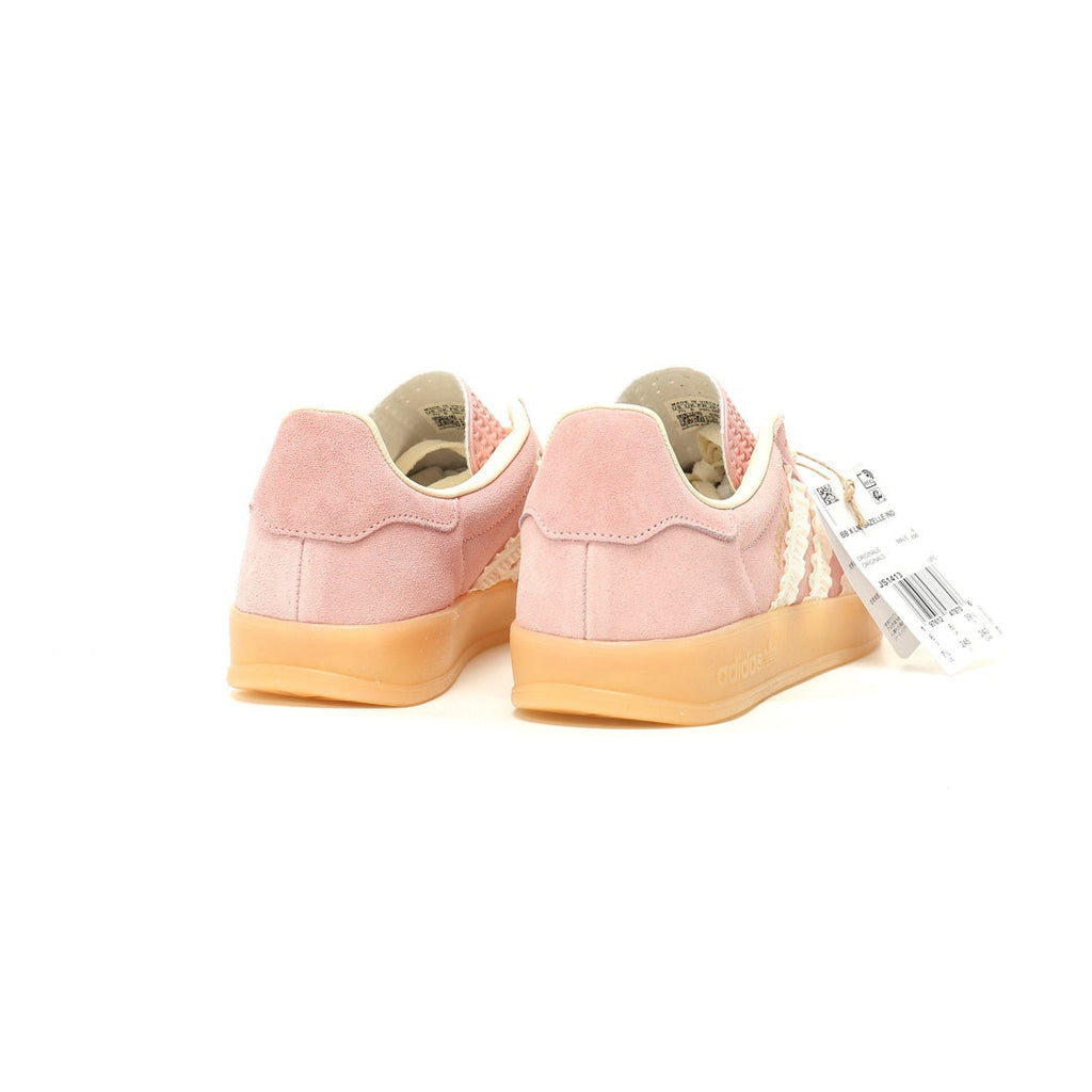 Adidas Originals Gazelle Indoor – Light Pink Ruffle / White Gum Suede Low-Top Sneakers