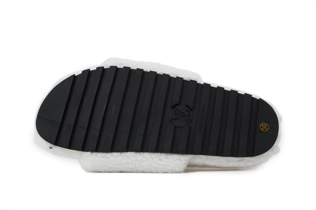 Louis Vuitton Teddy Slide Sandals【White】
