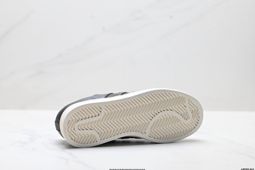 adidas Originals Superstar — Black & Olive-Green Woven | Off-White Shell Toe