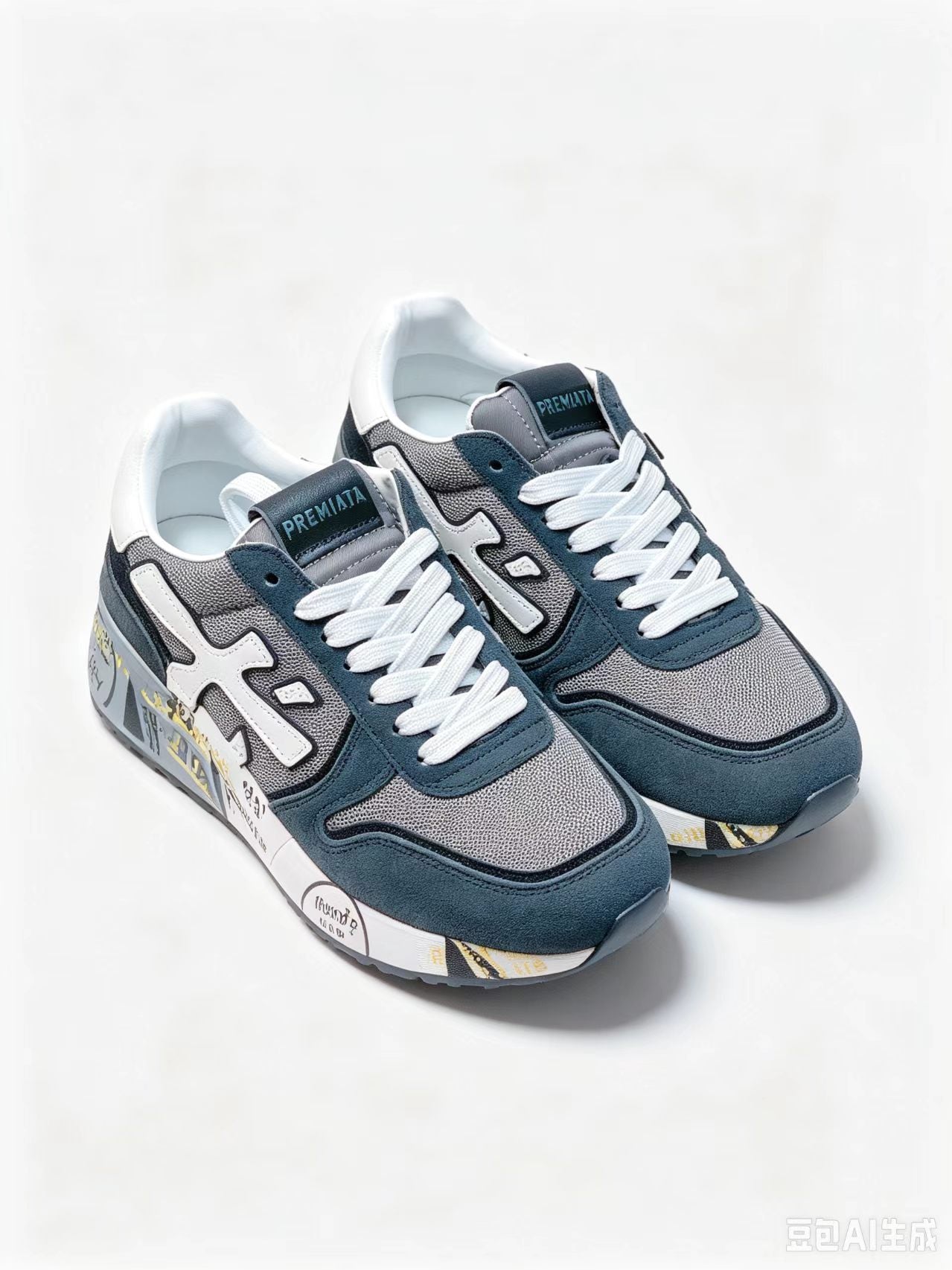 Premiata Retro Low-Top Sneakers | Navy | Suede & Cowhide | EU 38–45