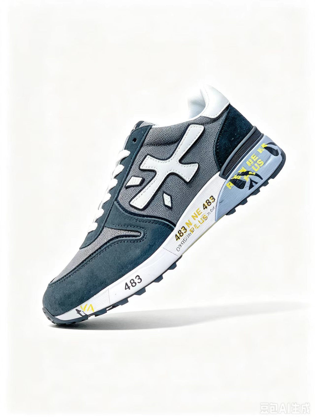 Premiata Retro Low-Top Sneakers | Navy | Suede & Cowhide | EU 38–45