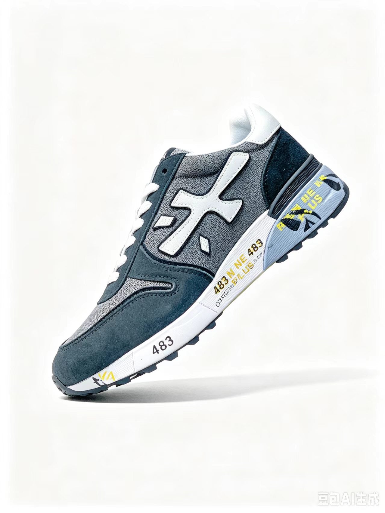 Premiata Retro Low-Top Sneakers | Navy | Suede & Cowhide | EU 38–45