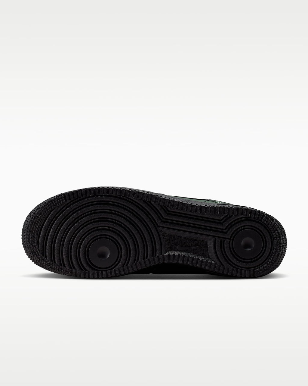 Nike Air Force 1 '07 Dark Green Black Swoosh Sneakers