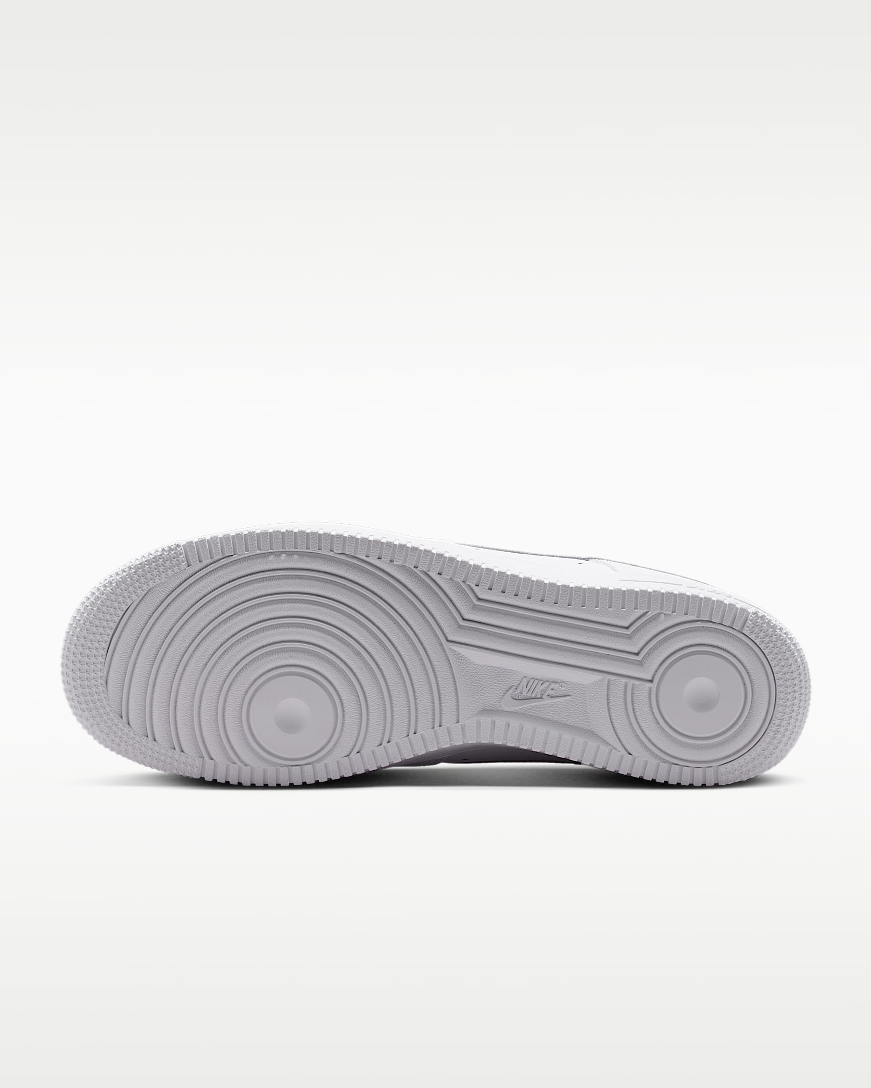 Nike Air Force 1 '07 White Silver Swoosh Sneakers