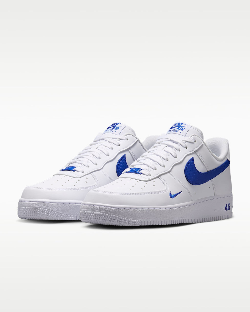 Nike Air Force 1 '07 White and Hyper Royal Blue Sneakers