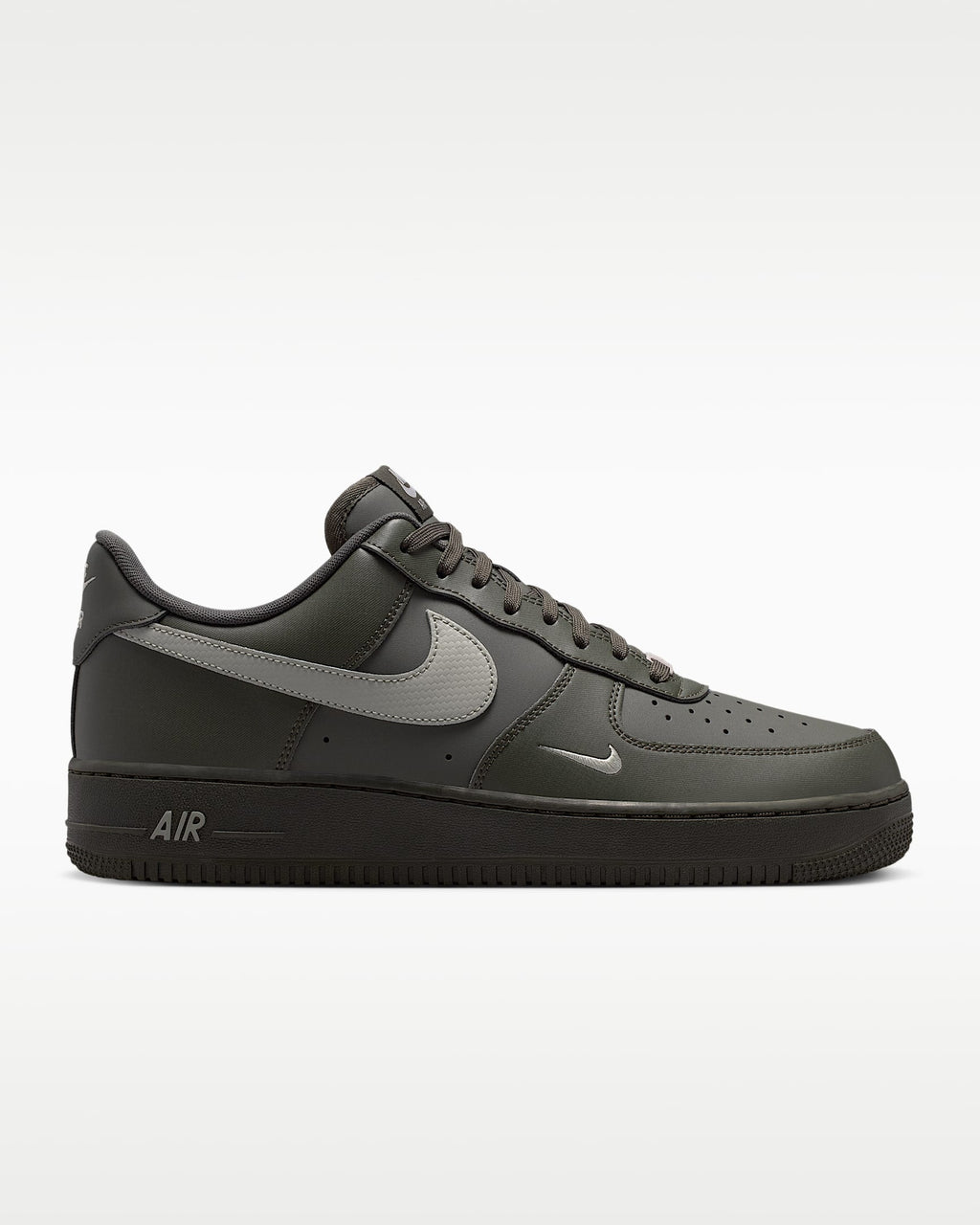 Nike Air Force 1 '07 Dark Olive Grey and Black Sneakers
