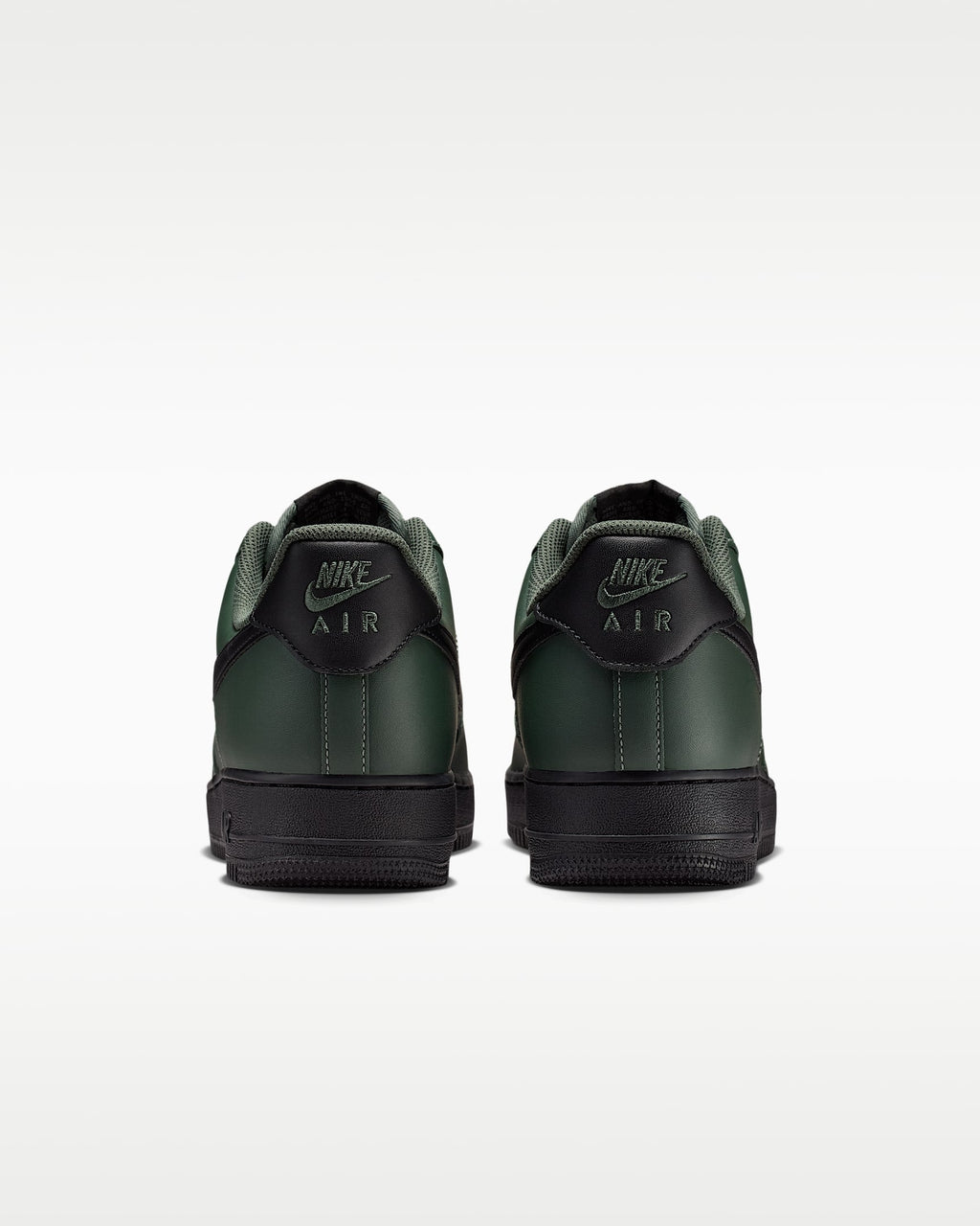 Nike Air Force 1 '07 Dark Green Black Swoosh Sneakers