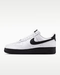 Nike Air Force 1 '07 White Black Swoosh Black Outsole Sneakers