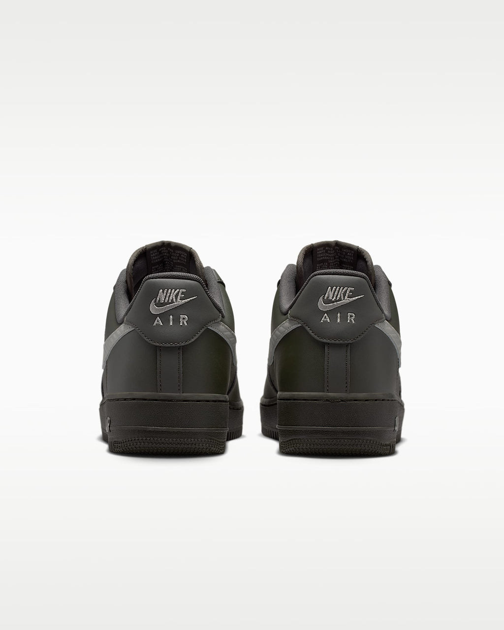 Nike Air Force 1 '07 Dark Olive Grey and Black Sneakers
