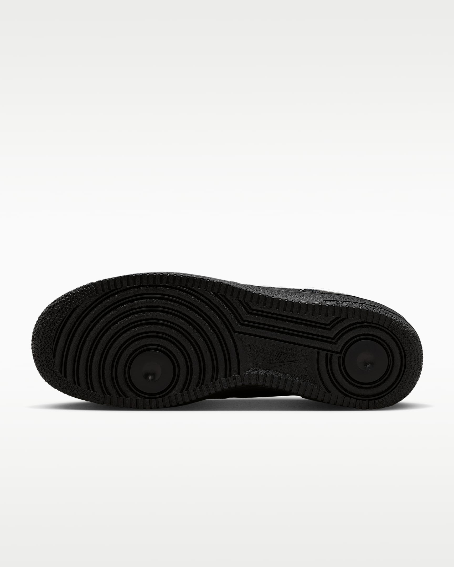 Nike Air Force 1 '07 LV8 Black Grid Texture White Swoosh Sneakers