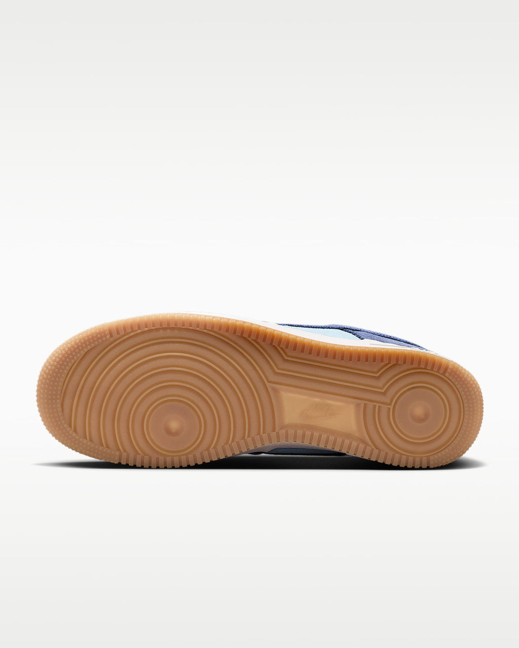 Nike Air Force 1 '07 Two-Tone Blue Denim Gum Sneakers