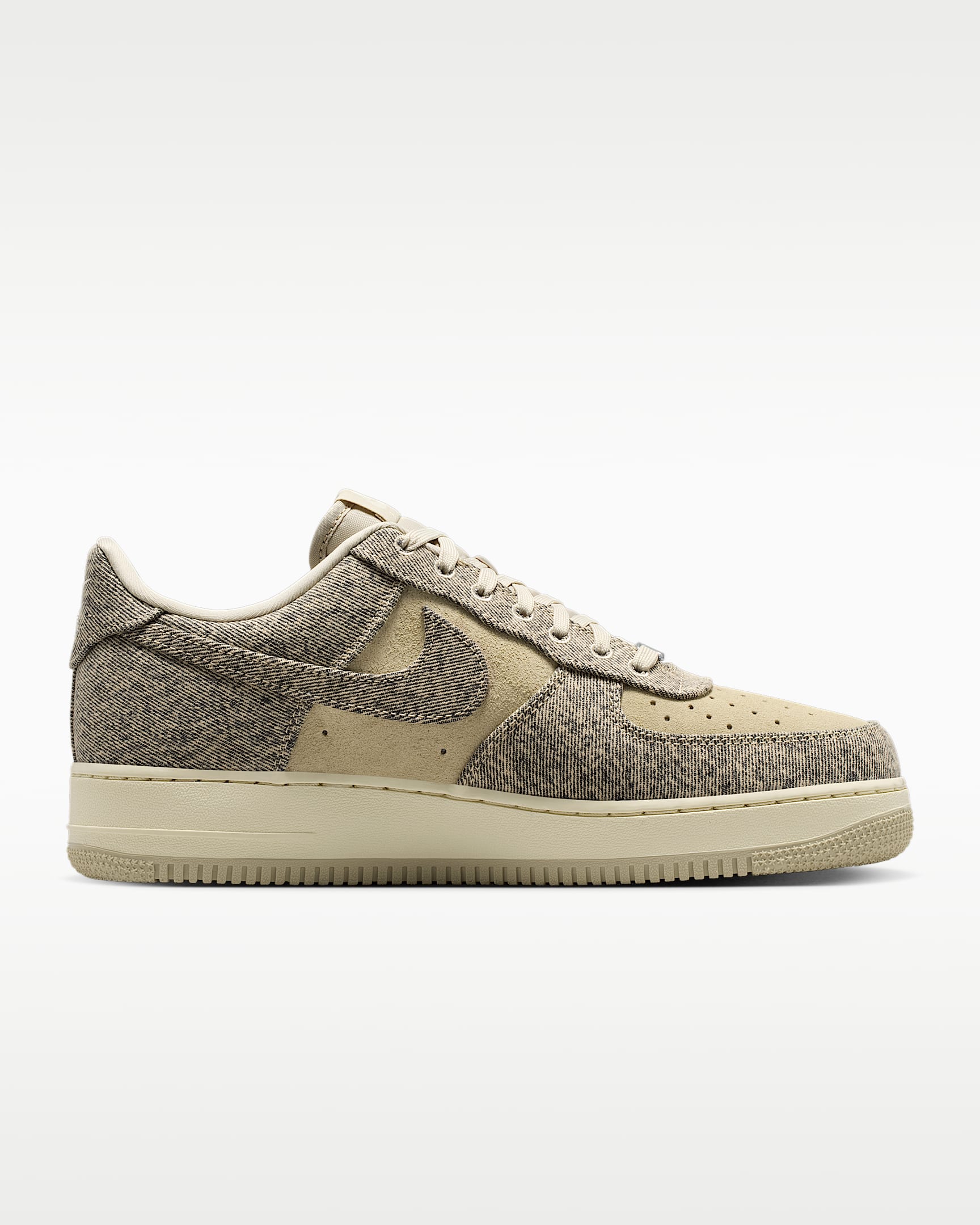 Nike Air Force 1 '07 Rattan Beige Denim Sneakers