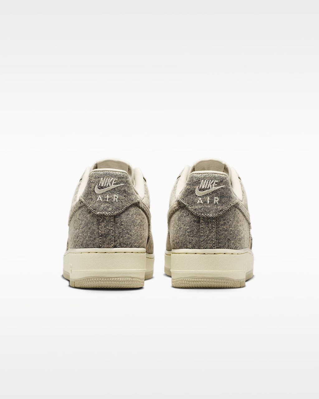 Nike Air Force 1 '07 Rattan Beige Denim Sneakers