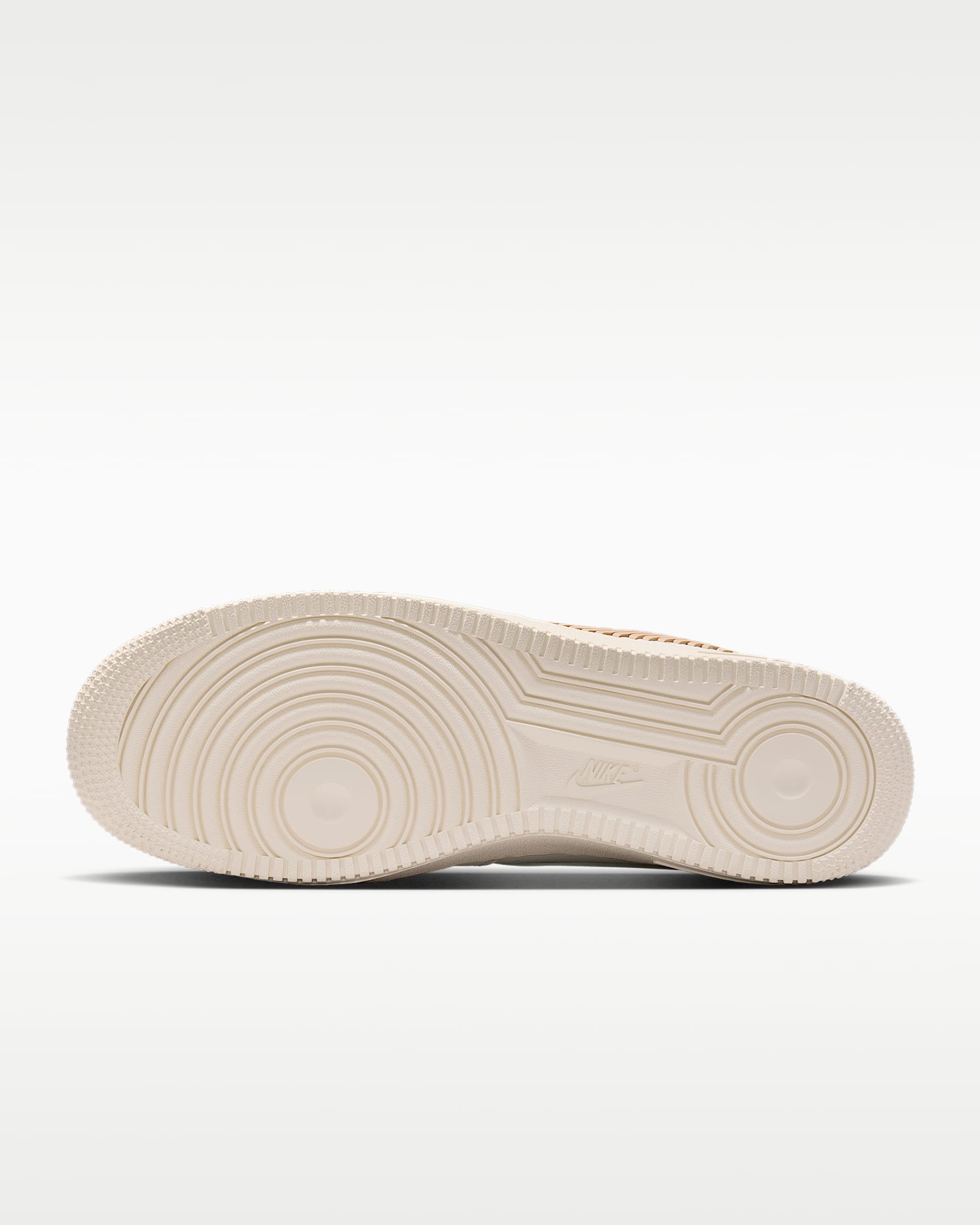 Nike Air Force 1 '07 Sail Beige Stitched Swoosh Sneakers