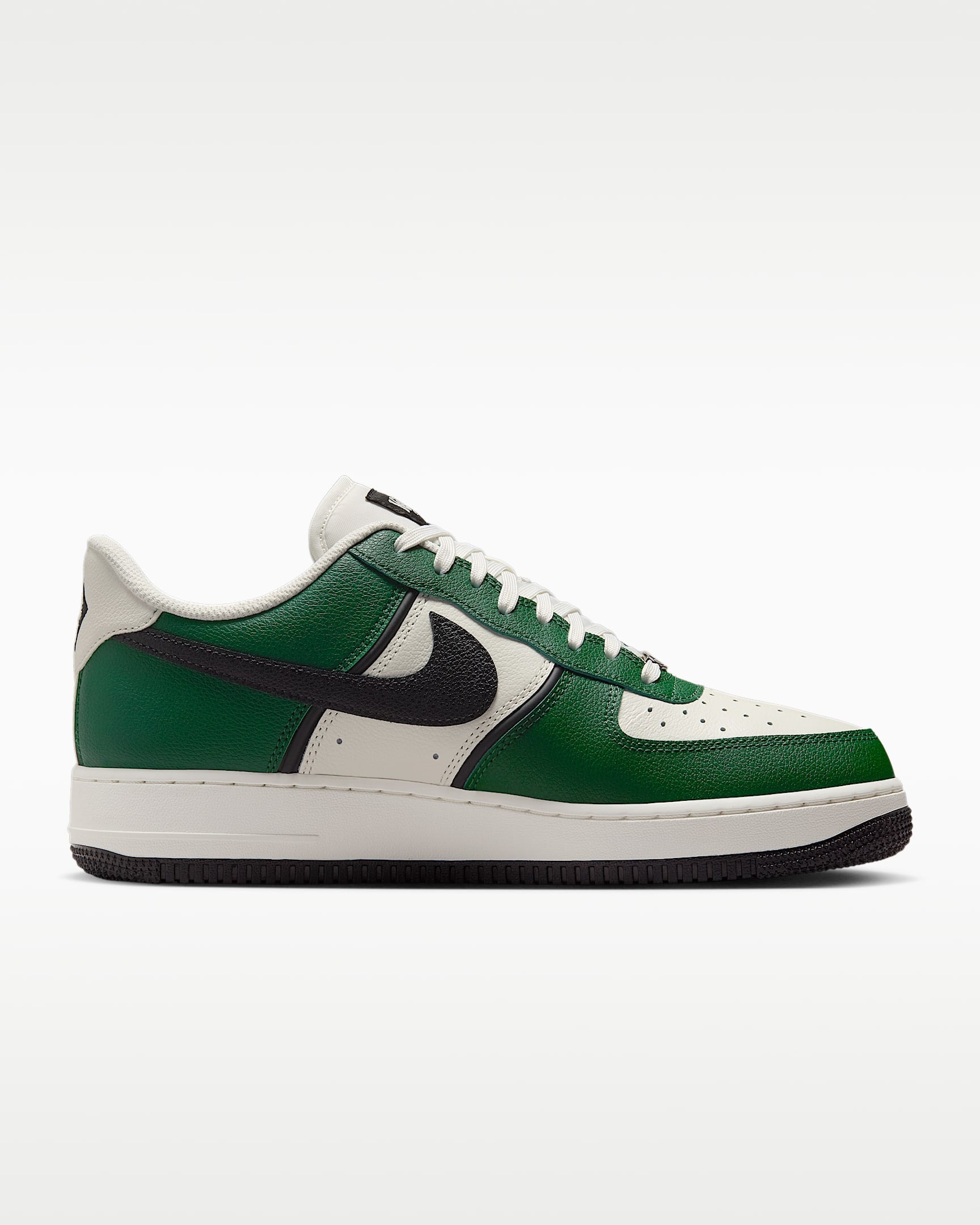 Nike Air Force 1 '07 Green Off-White Black Swoosh Sneakers