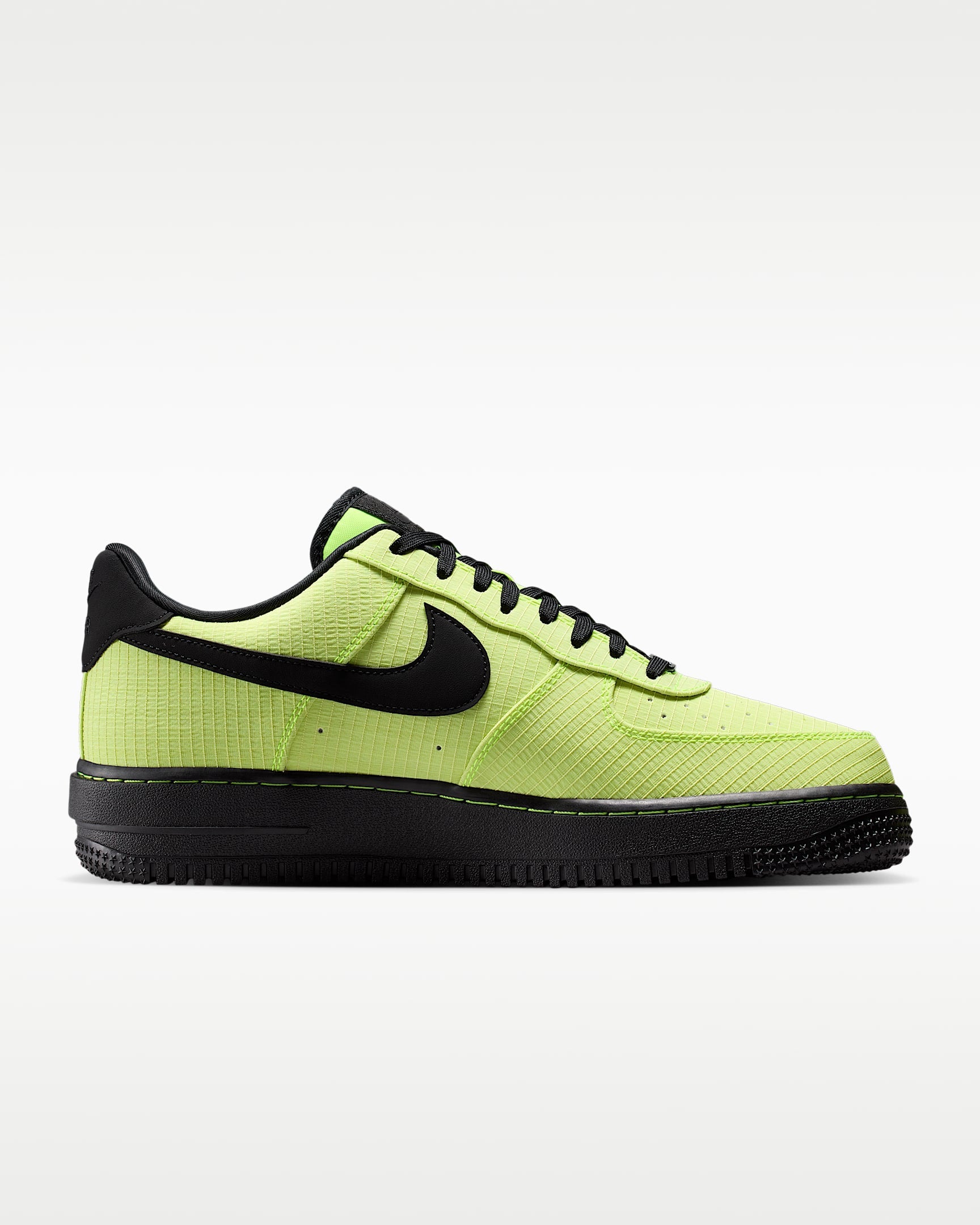 Nike Air Force 1 '07 Volt Grid Fabric Vibram Outsole Sneakers
