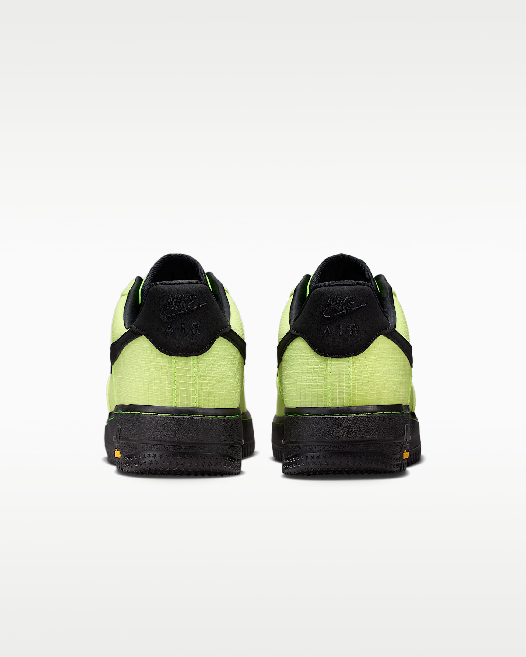 Nike Air Force 1 '07 Volt Grid Fabric Vibram Outsole Sneakers