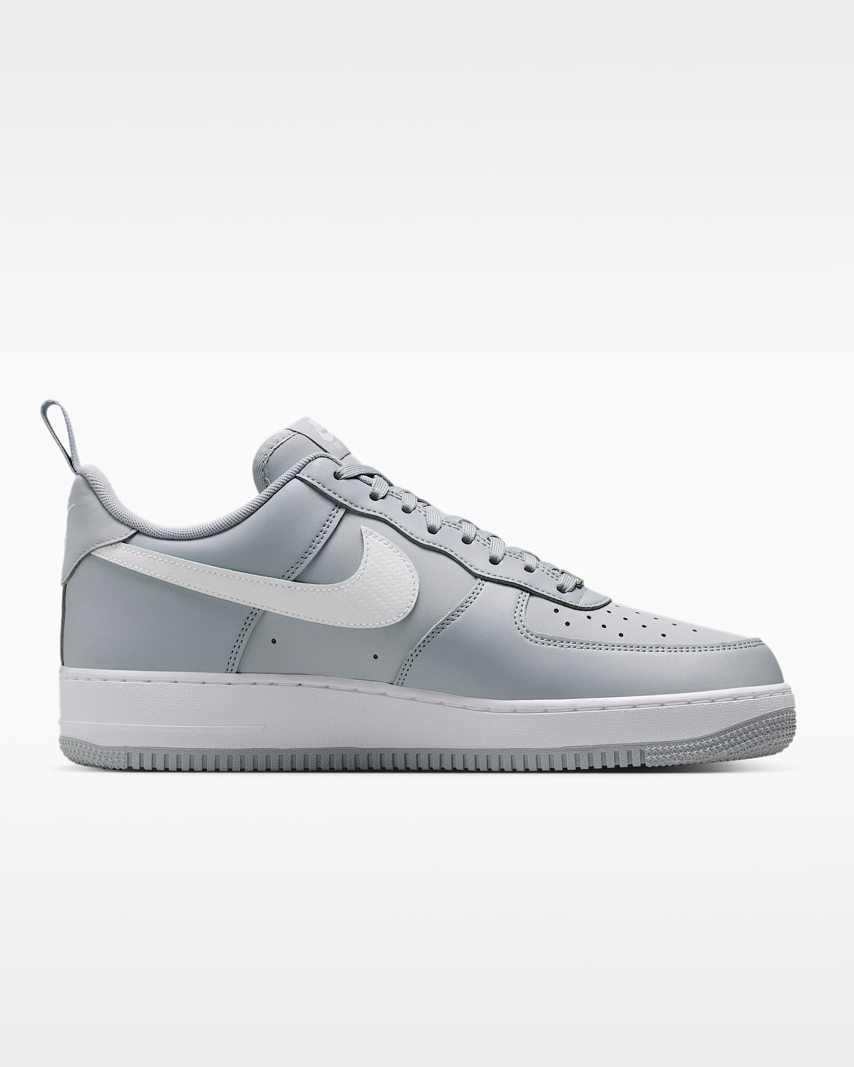Nike Air Force 1 '07 Wolf Grey White Mini Swoosh Sneakers