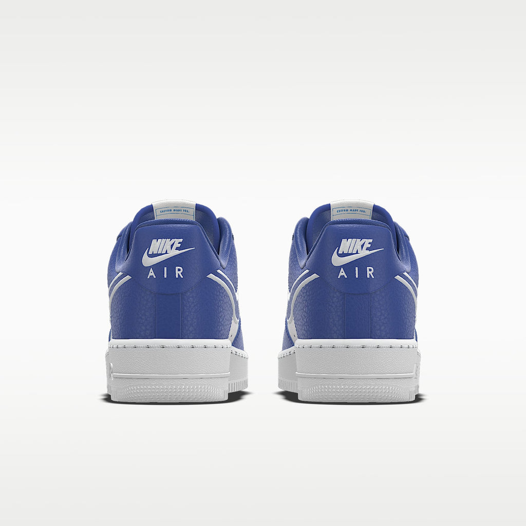 Nike Air Force 1 '07 Royal Blue White Color-Block Sneakers