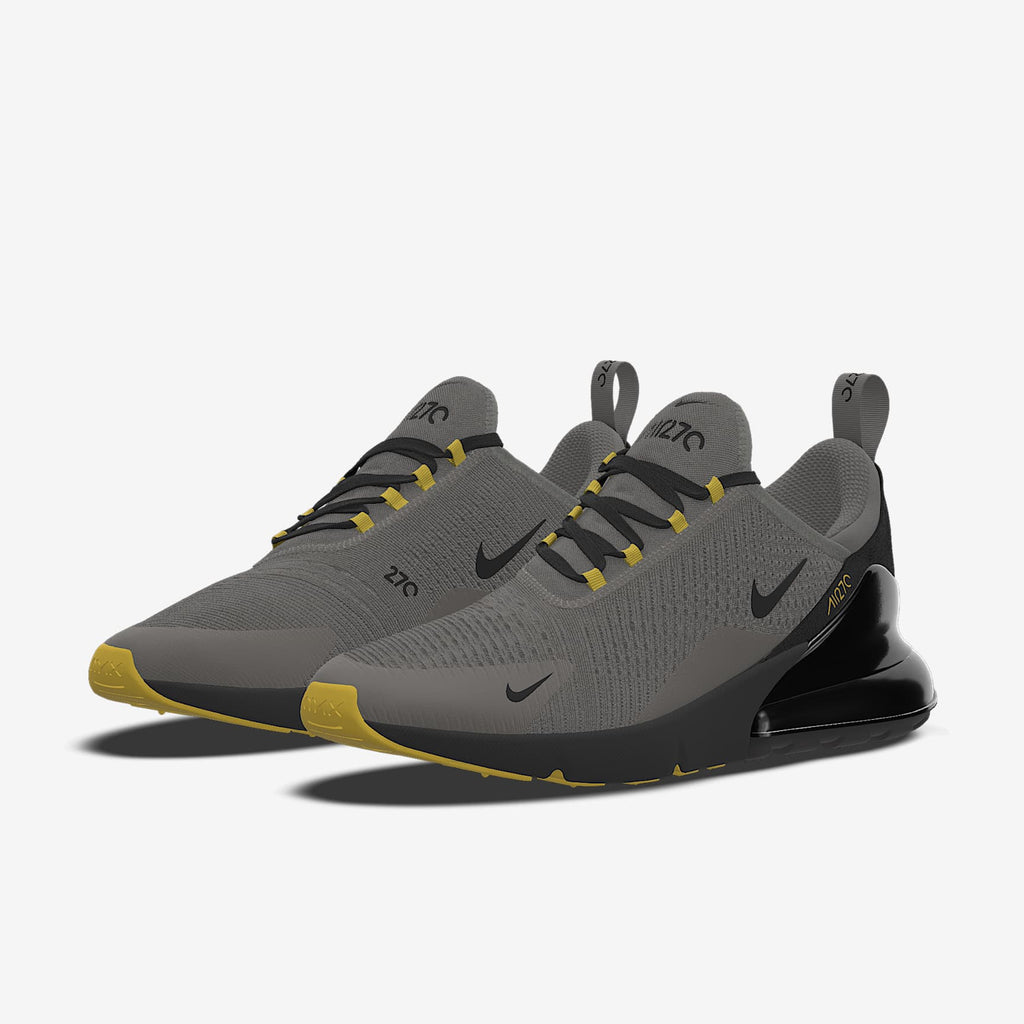 Nike Air Max 270 By You – Grey/Black/Gold Custom Sneaker