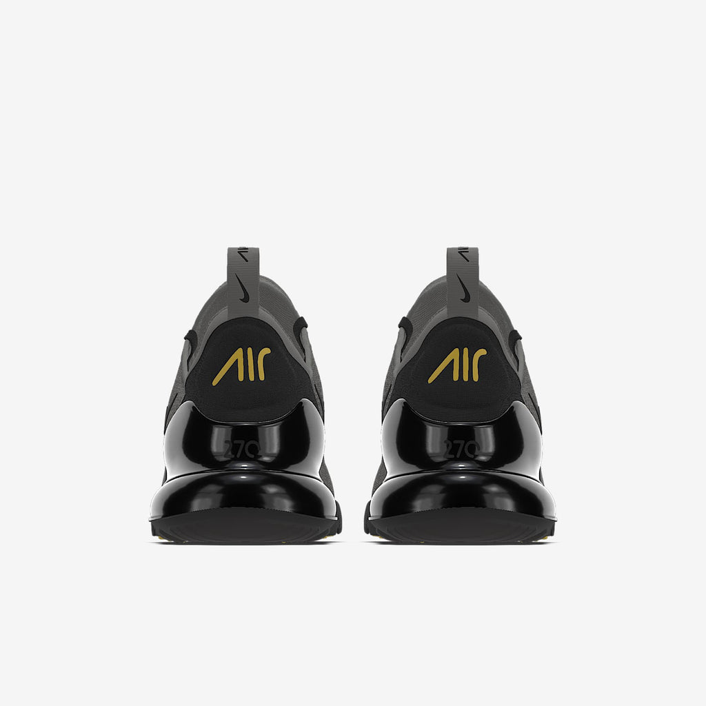Nike Air Max 270 By You – Grey/Black/Gold Custom Sneaker